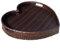 QXIUDDYS Rattan Gewebtes Serviertablett,Schwimmendes Tablett für Pool Rattan Handgemachte Rattan Serviertablett,Salat EIS Essen Pool Tablett Schwimmend Für Camping- und Familientreffen