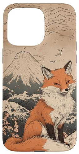 iPhone 15 Pro Max Fox Japan Mount Fuji Case