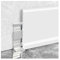 Plinthe Plinthe blanche pour murs, Plinthe métallique en aluminium étanche à l'eau pour salle de bain, cuisine, balcon, Plinthes qui s'adaptent sur les plinthes existantes(W 8cm/3.1in,L 170cm/67in)