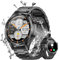 TIFOZEN Orologio Smartwatch Uomo, 1,52'' Smart Watch Militare con Batteria 500 mAh/Impermeabile IP68/120+ Modalità Sport/Frequenza Cardiaca/SpO2/Sonno/Contapassi/2 Cinturini per Android iOS, Nero