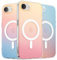 ORNARTO Hue für iPhone 16e (2025) Hülle kompatibel mit Magsafe, [Fluoreszierende Farbverlauf], stoßfeste u. Kratzfeste Handyhülle iPhone 16e Case - Abendrot