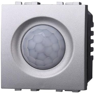 IXTRIMA Sensore Movimento PIR Timer 2P 2M Colore GRIGIO Compatibile Con Bticino Living International/LIGHT