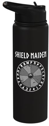 Viking Shield Maiden Longsleeve Stainless Steel Insulated Water Bottle
