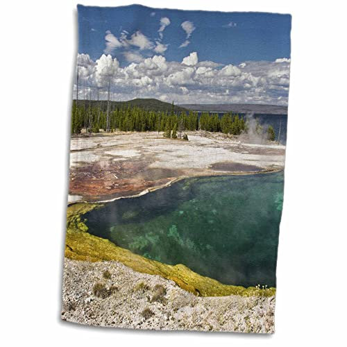 3D Rose Abyss Pool-West Thumb Geyser Becken Yellowstone National Park-Wy Handtuch, 38,1 x 55,9 cm, Mehrfarbig