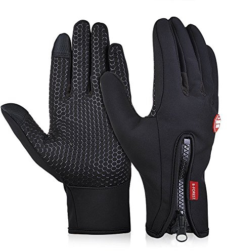 Limirror wasserdichter Touchscreen Handschuhe Winter Fahrradhandschuhe Laufhandschuhe Sports Handschuhe mit Touchscreen Funktion