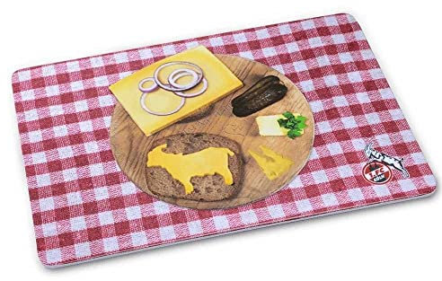 1. FC Köln Frühstücksbrettchen - Halver Hahn - 2er Set Brotzeitbrettchen Brettchen