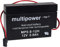 akku-net Bleiakku (multipower) für Solar Dachrollladen Heim & Haus, 12V, Lead-Acid