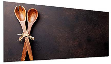 decorwelt Ceramic Hob Cover 90 x 52 cm 1 Piece Food Brown Hob Cover Plates Splash Guard Glass Decorative Electric Hob Induction Hob Protection Glass Plate Chopping Board Safety Glass