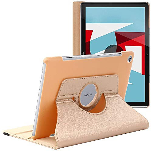 ebestStar - for Huawei MediaPad M5 10.8 Case Tablet 10.8, Cover 360 Rotating Protection, PU Leather, Gold