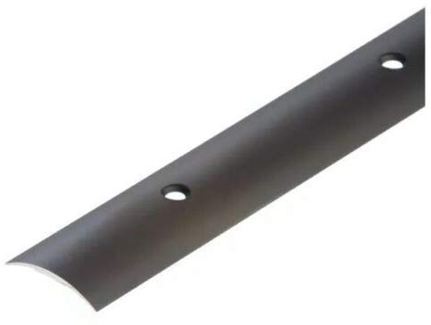 TMW Profiles 2M Aluminium Door Threshold 40mm – Dark Brown – Screw-Fix Transition Trim 2m Length LPOS (Dark Brown)