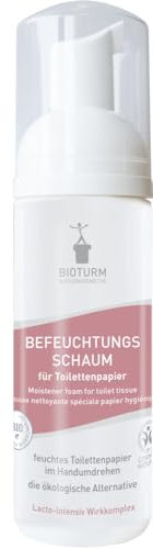 BIOTURM Befeuchtungsschaum für Toilettenpapier 6 x 150 ml