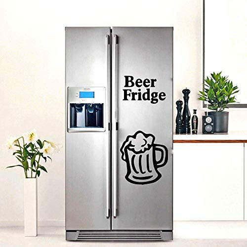Classic Beer Fridge Sticker Waterproof Vinyl Wallpaper Home Decor for Kitchen Home Decor Vinyl Art Decals 30Cm X 53Cm