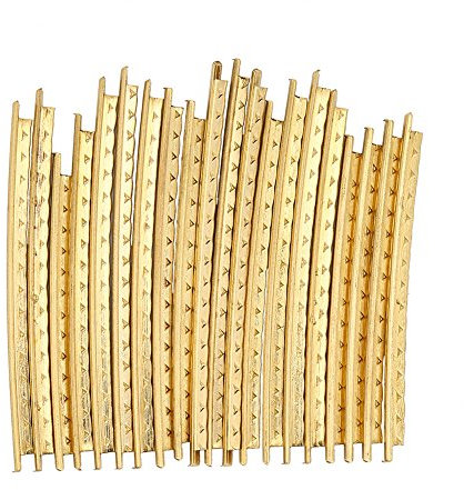 2,0mm Gitarre Bünde Draht Set, 20 Stücke Akustische Gitarre Bund Drähte Set Folk Hölzerne Gitarren Griffbrett Draht Set