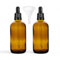 AVALON 100ml Amber Glass Dropper Bottles with 18mm Neck - 2-Pack, Black Tamper-Evident Collar & Bonus Funnel - Essential Oil, Serum & Liquid Storage