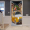 A.Monamour Türtapete Selbstklebend Türfolie Türposter 3D Gelbes Retro-Auto Das Weihnachtsbaum Weihnachtsnacht Trägt Weihnachten Vinyl Folie Türdeko Tapete Wandbild Türaufkleber Türtattoo 77 x 200 cm