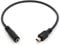 Cavo audio AUX da mini USB maschio a 3,5 mm femmina per adattatore cuffie con clip attiva microfono (mini USB maschio a 3,5 mm AUX femmina)