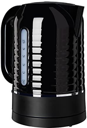GUTFELS Wasserkocher WATER 3300 C | Elektrischer Wasserkocher 1,7 Liter Volumen | 2200 Watt | Anti Kalk | Überhitzungsschutz Schwarz