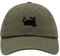 JPAK Schwarze Katze, Premium-Baseballkappe, bestickt, Baumwolle, Katzen-Mama, Olivgrün, Einheitsgröße