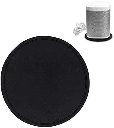 Round Speaker Isolation Pad, 14cm/5.5 Diameter, Silicone Anti Vibration Mat for Sonos One WiFi Smart Speakers, Shock Absorbing Mat