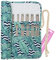 Aeelike 57 Pcs Stricknadeln Edelstahl Stricknadeln Set mit Tasche und Nadellehre, 2,0-6,5 mm Metall Doppelspitzen Stricknadel Set für Socken, Pullover und Ärmel, 20 cm Lang Werkzeug Craft Nadelspiel