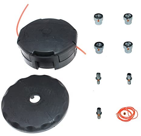 Universal Trimmerkopf für Echo Shindaiwa Husqvarna Jonsered Poulan McCulloch Stihl Homelite Ryobi RedMax Makita Dolmar Partner Rasentrimmer Freischneider Schwarz