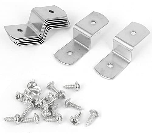 TA-VIGOR 10Pcs Metal Z Shape Photo Picture Frame Braces Brackets with Screws 40mm x 13mm x 11mm