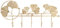Dekorativer Garderobenständer, Wandhalterung, Goldenes Ginkgoblatt-Design, Hutablage Mit 5 Wandhaken, Garderobenhaken, Wandgarderoben Mit Haken Zum Aufhängen von Mänteln, Hüten, Jacken, Taschen, Schal