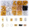 200 Stück Dreadlock Schmuck Haarspiralen, Haarschmuck Ringe für Zöpfe, Verstellbar Metall Haar Cuffs Haarringe für Damen Männer Braids Dekorationen, Gold und Silber