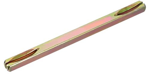 sourcing map Door Knob Spindle, 130mm Long Spare Door Handle Spindle Bar for Vintage Door Straight Spindle Replacement Square Spindle Iron Door Handle Spindle Bar, Golden