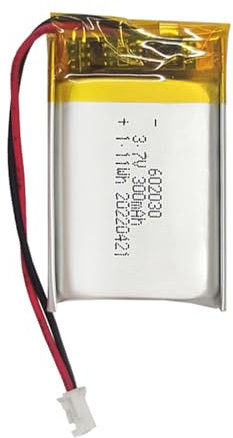 Lithium Polymer Akku 3.7V 300mAh 602030 Wiederaufladbarer Lipo Akku Lithium Ion Akku mit PH2.0-2P Stecker für RC Drohne Flugzeug Zubehörteil