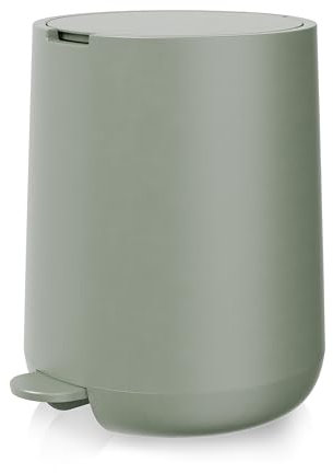 Bamodi Foot 3l Mülleimer - Mini-Mülleimer mit Deckel - Stylisches kompaktes Design für handfreie Abfallentsorgung im Badezimmer, Schlafzimmer oder Büro - Stylish Look Desktop-Mülleimer - (Grün)