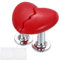 sourcing map Lot de 2 boutons poussoirs de toilettes en forme de cœur pour toilettes - Pièces de rechange pour femme - Long clou rouge