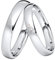 DOOSTI Trauring/Ehering/Partnerring - SWEET Silber 925/- Silber Ring - hochwertiger Silberring - Damen und Herren Variante (Ring mit Stein, 48)