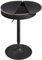 VASAGLE EKHO Kollektion - Bartisch, Stehtisch, 83-105 cm höhenverstellbar, Bistrotisch, Kleiner runder Tisch mit Stauraum, für Küche, Hausbar, Wohnzimmer, ebenholzschwarz-tintenschwarz LBT022B01