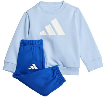 adidas Unisex - Bimbi 0-24 ESSENTIALS JOGGER, Glow Blue/White, 0-3 Months