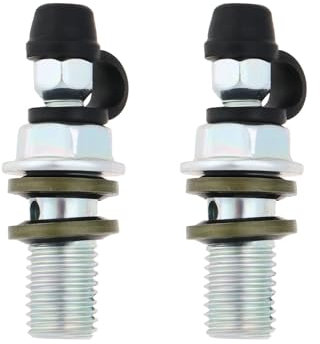 OTOTEC 2 Sets Boulons Banjo de Moto M10x1,25 Mm avec Mamelon de Purge Maître-Cylindre de Frein étrier de Vis de Purge Mamelon de Pompe Supérieure Et Inférieure de Voiture Vis D'échappement de Frein