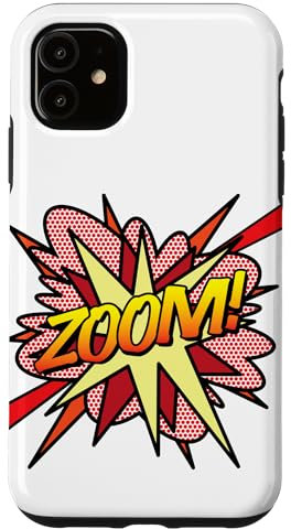 Hülle für iPhone 11 Zoom Comic-Buch, Pop-Art, lustiges Superhelden-Design