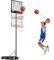 nmoiww Basketballkorb für draußen, höhenverstellbar von 128 bis 305 cm, Basketballständer mit Rädern, geeignet für Kinder, Jugendliche und Erwachsene (Kinder-Basketballständer)
