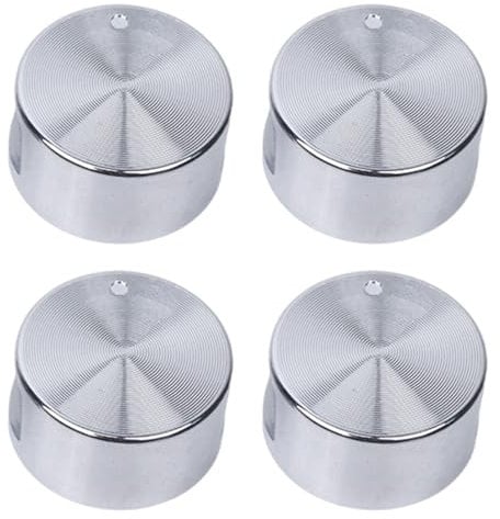 GNHG 4 Pezzi Manopole Forni 6mm Gas Stufe Controllo Manopole Pomelli in Metallo per Forno a Gas Piano Cottura a Gas pomelli Cucina pomelli Cucina Gas