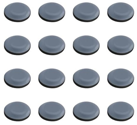 Set di 16 Feltrini in Teflon Autoadesivi per Mobili, Ø 20 mm, feltrini in teflon, autoadesivi, Feltrini di Alta Qualità per Sedie e Mobili, Piastrelle e Pavimenti in Pietra, Seggiolino per mobili