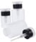 BELLIFFY 3pcs Refillable Pump Bottles for Nail Polish Remover Makeup Remover and Leakproof Design Wide Mouth for Easy Dispensing