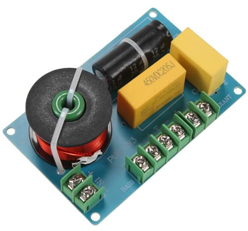 Joskeijky Divisor de Frecuencia de Altavoz de 3 Vías de 200 W, Circuito Impreso de Filtro Separador de Audio para el Cruce de Altavoz de Bricolaje de Cine en Casa