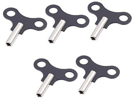 Uonlytech 5-teiliges Uhrschlüssel-reparaturwerkzeug Aus Metall Schweizer Uhr Schwarz Einfach Zu Bedienen für Holzuhren