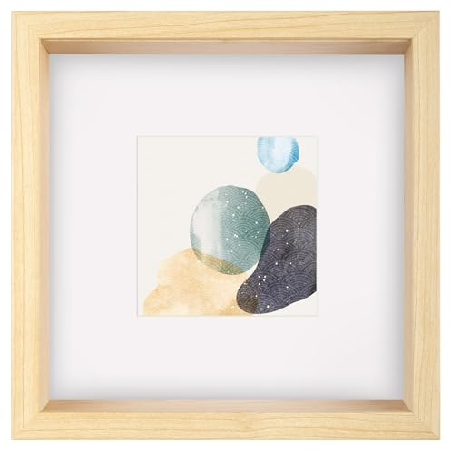 walther design Bilderrahmen Shape 3D FSC-Holzrahmen 25x25 cm, birke, HNX525H