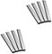DOITOOL 2sets Whetstone Axe Sharpening Puck Sharpening Chopping Board Chisel Sharpening Stone Sharpener Fish Hook Sharpeners Chainsaw Sharpener Kit Tool Corundum Silver 4pcs*2