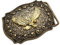 CHENNAN Goldener Adler Gürtelschnalle Bald Eagle Gürtelschnalle Vintage falke gürtelschnalle Sternkreuz Adler Gürtelschnalle Edles Buckle mit Adler Passend für 3,8 bis 4 cm Breite Gürtel (D)
