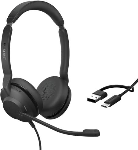 Jabra Evolve2 30 SE - USB-A/USB-C - cuffie a doppio filo certificate per Microsoft Teams