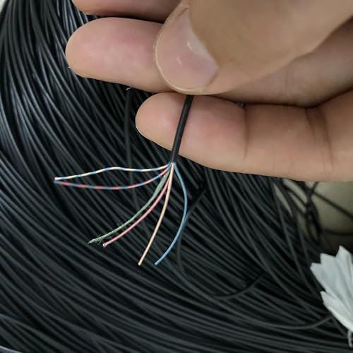 NVZPG AP 2 3 4 core 5 core 6 core sports bluetooth headphone cable soft speaker welding cable control headphone cable car audio enameled wire(2core OD 1.4mm,500 m)