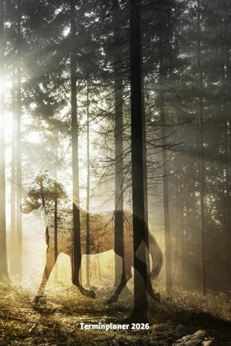 Terminplaner 2026: Pferde Traum Design Jahresplaner und Kalender von Januar bis Dezember 2026 - Organizer und Zeitplaner für 1 Jahr