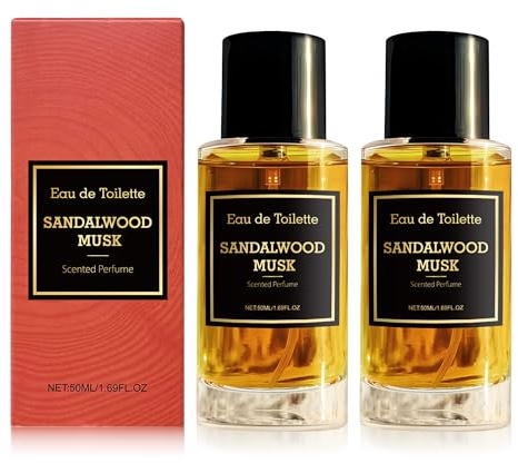 Sandalwood Musk Parfüm Spray, Mirage Parfüm Herren/Woman Sandal Musk No.1, Alpha Pheromon-Elixier Herren parfüm herren sultan 09 sandelholz leger parfum eau de toilette Pheroma Original (2PC)